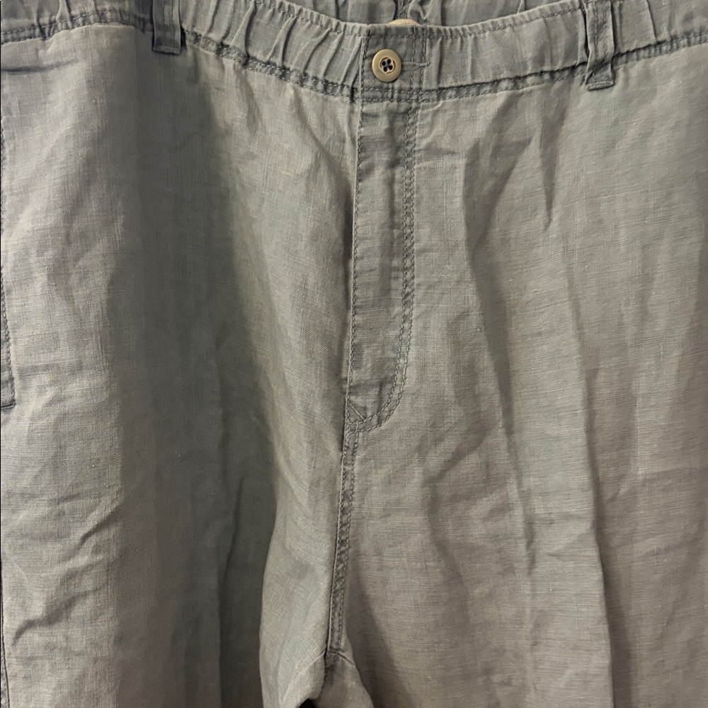Tommy Bahama on the beach Men’s relax linen Sagebrush drawstring waist. 1X NWT - Picture 6 of 7